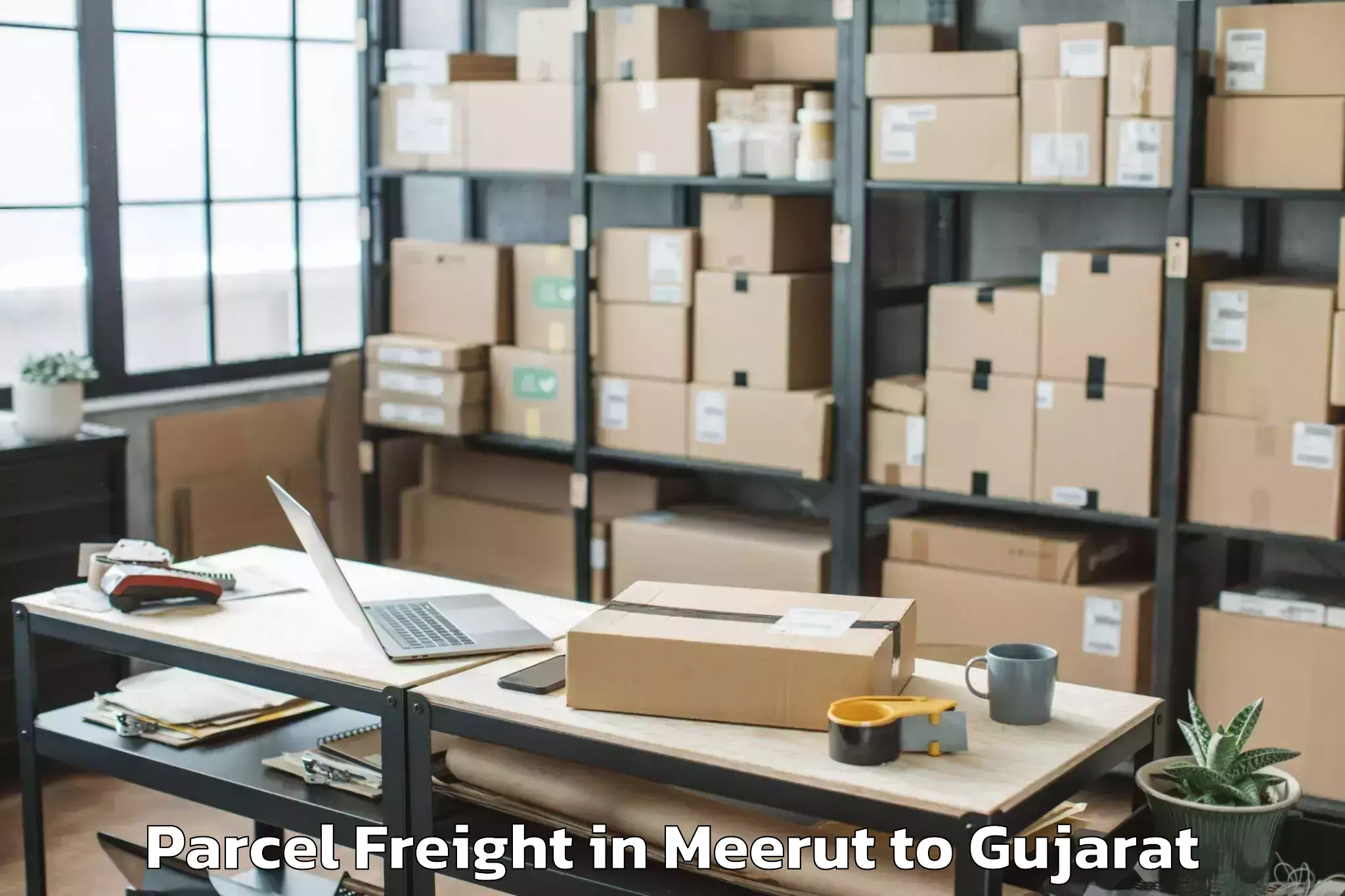 Get Meerut to Patan Veraval Parcel Freight